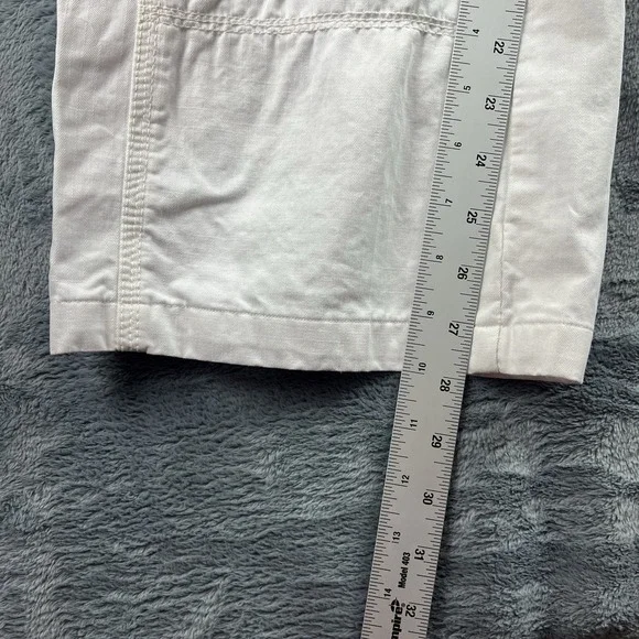 Vintage Attrak Cargo Pants Mens Size 38x30 Rip Stop White Paratrooper Baggy RARE